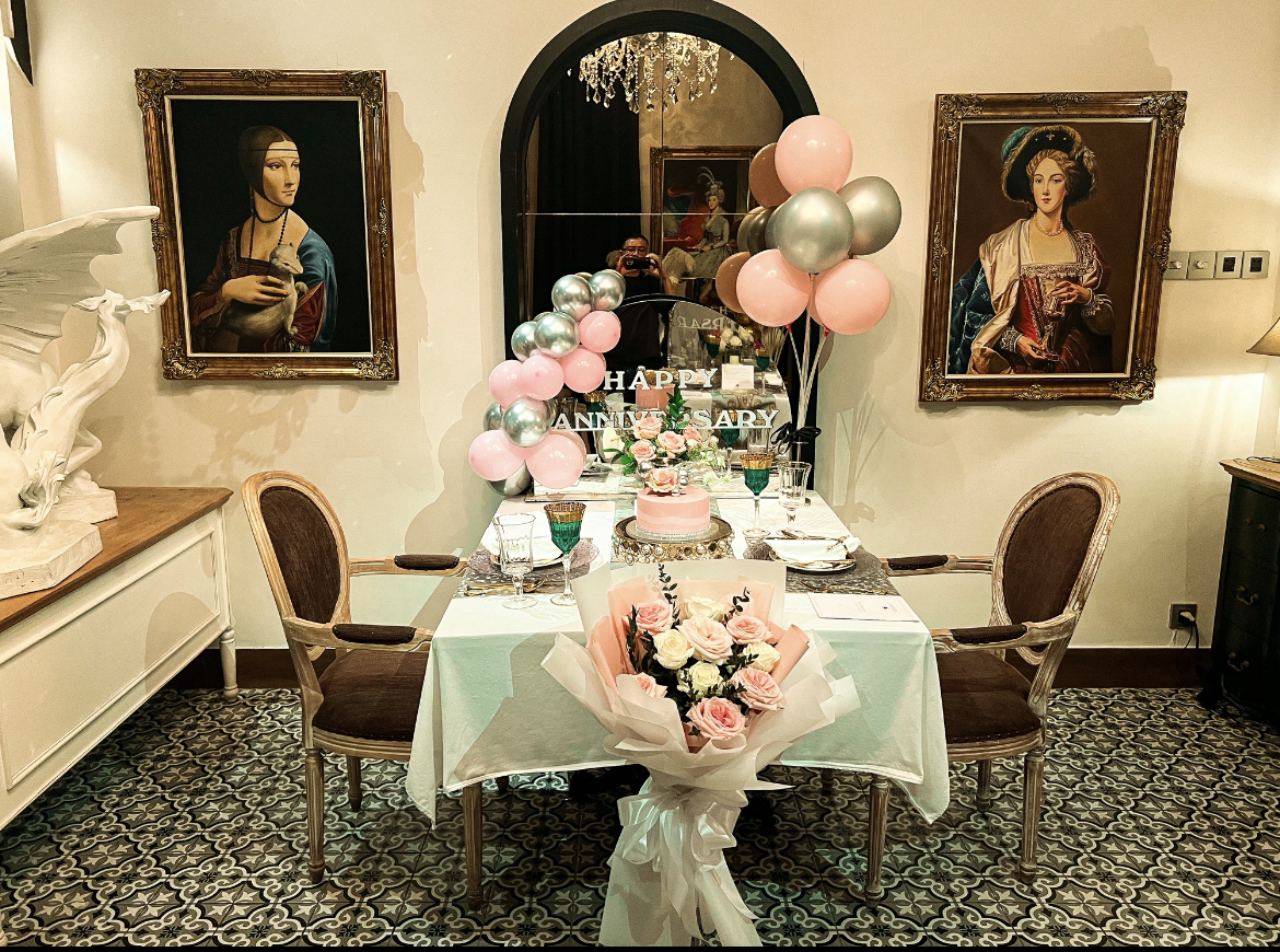 Gói tiệc 2 người trong KHÔNG GIAN CHUNG